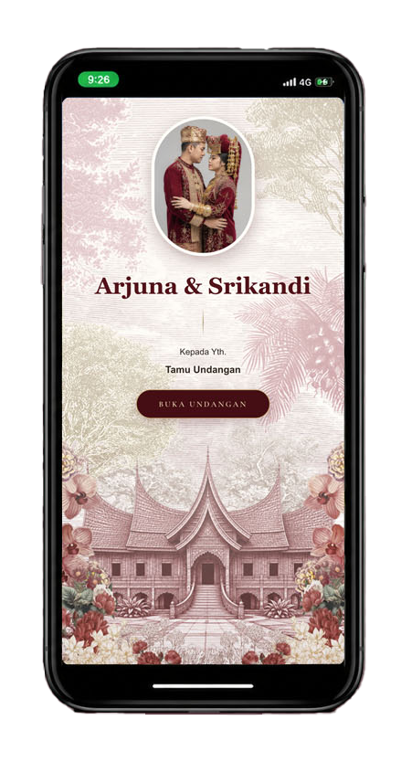 Contoh undangan digital adat Minang