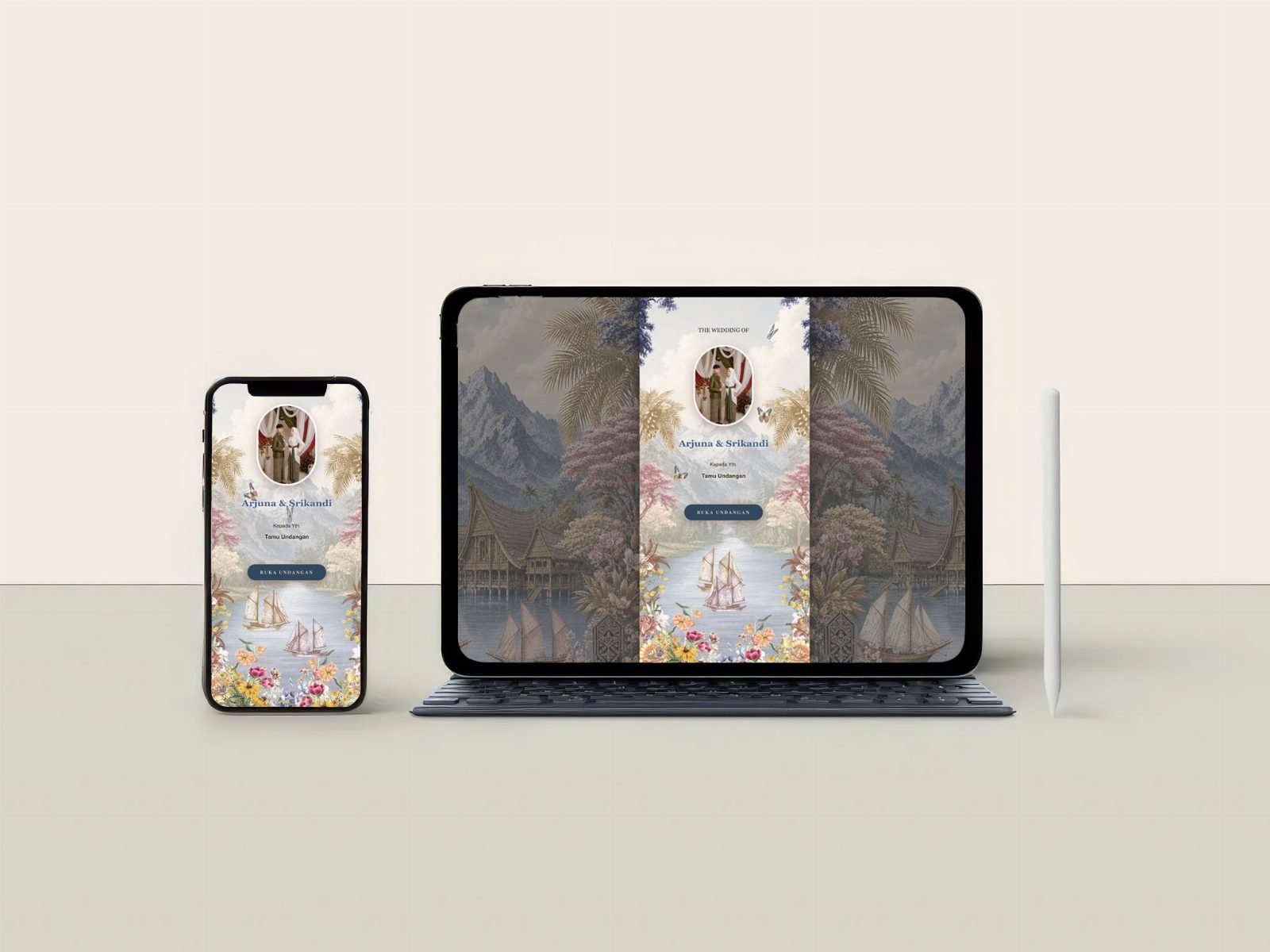 Tampilan template adat Adat Bugis