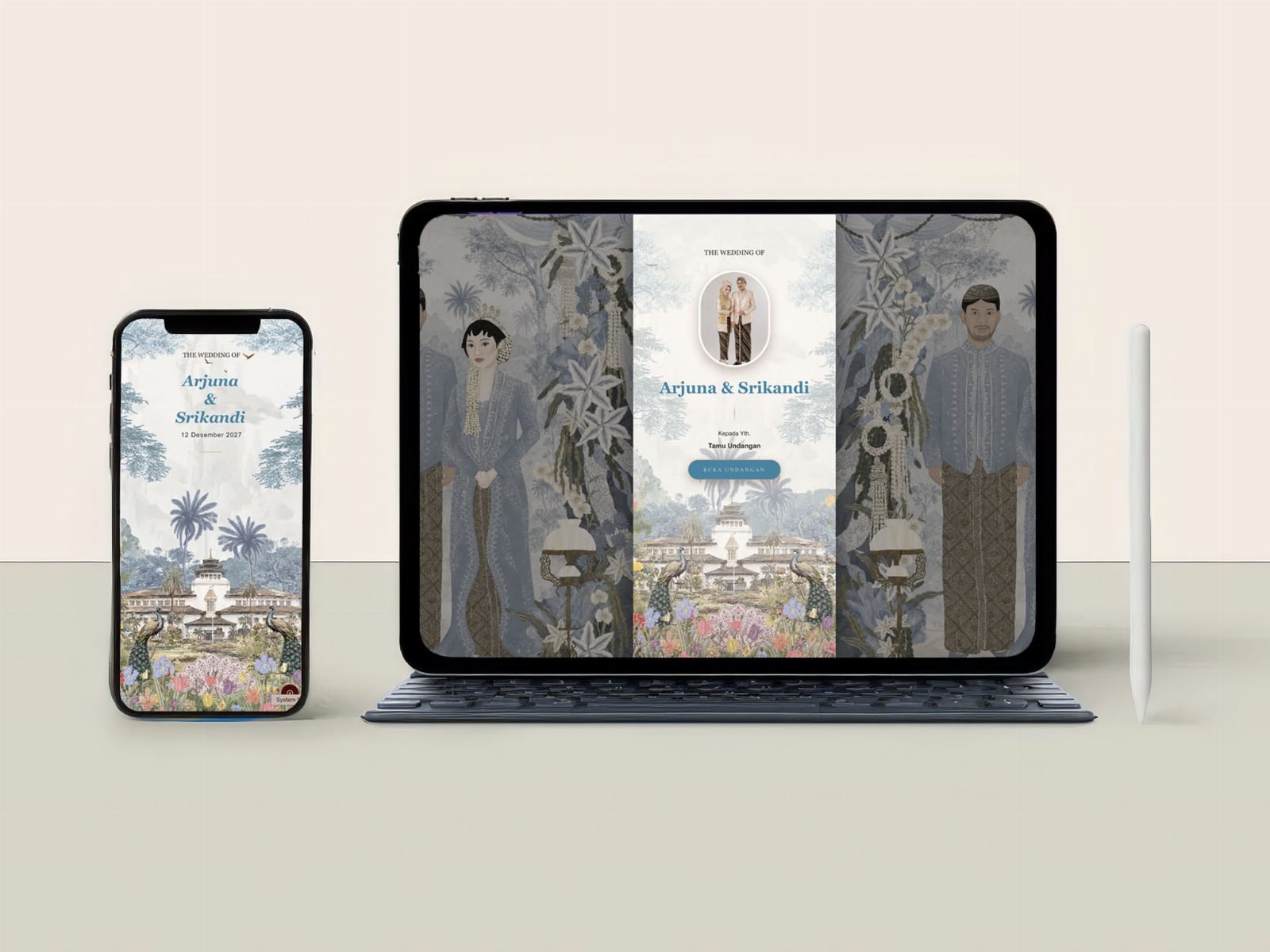 Tampilan template adat Adat  sunda